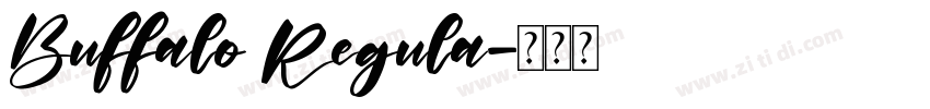 Buffalo Regula字体转换